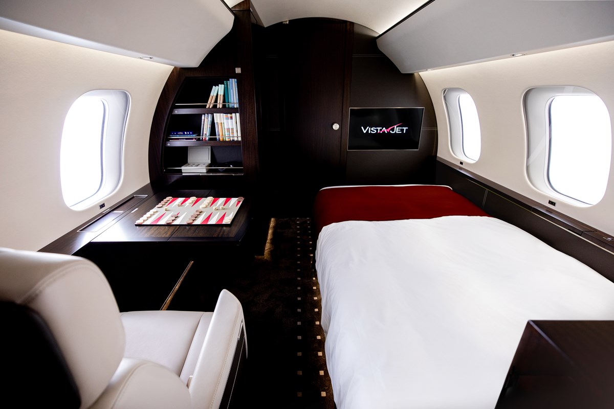 Your private jet bedroom Vistajet